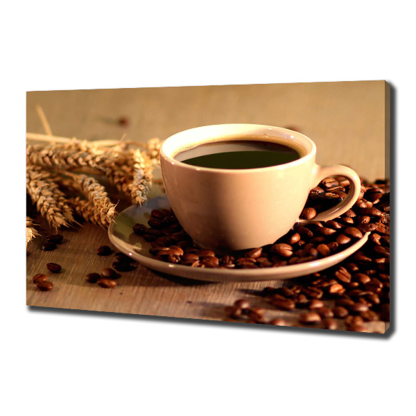 Fotocuadro en lienzo de alta calidad horizontal Café aromático