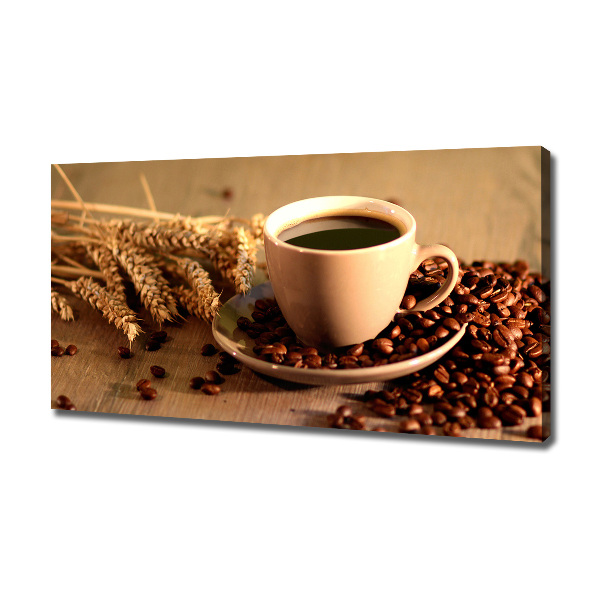 Fotocuadro en lienzo de alta calidad horizontal Café aromático