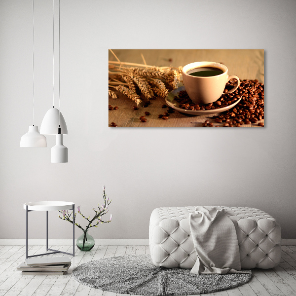 Fotocuadro en lienzo de alta calidad horizontal Café aromático