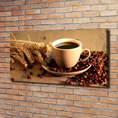 Fotocuadro en lienzo de alta calidad horizontal Café aromático