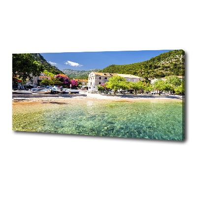 Fotocuadro en lienzo de alta calidad horizontal Dalmacia Croacia