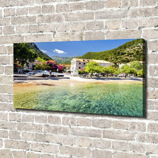 Fotocuadro en lienzo de alta calidad horizontal Dalmacia Croacia