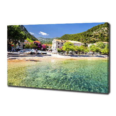 Fotocuadro en lienzo de alta calidad horizontal Dalmacia Croacia