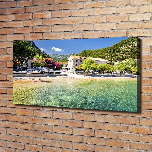 Fotocuadro en lienzo de alta calidad horizontal Dalmacia Croacia