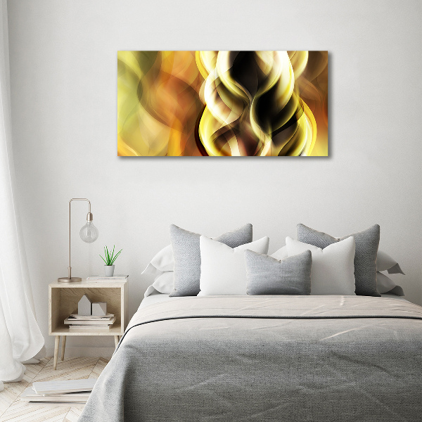 Cuadro canvas con impresión uv duradera horizontal Luz dorada