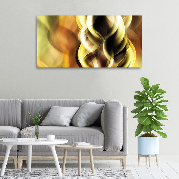 Cuadro canvas con impresión uv duradera horizontal Luz dorada