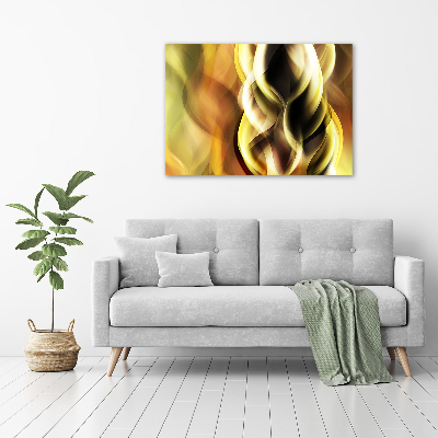 Cuadro canvas con impresión uv duradera horizontal Luz dorada