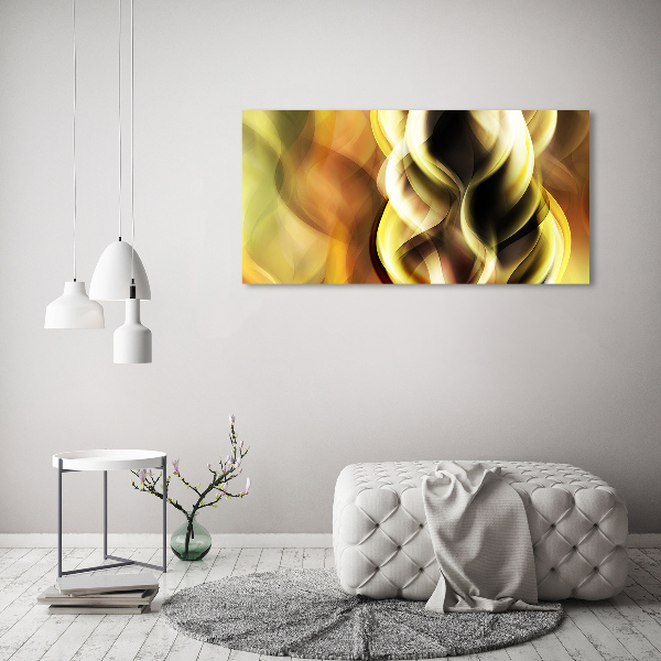 Cuadro canvas con impresión uv duradera horizontal Luz dorada