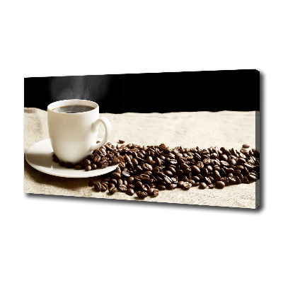Cuadro canvas con impresión uv duradera horizontal Café aromático