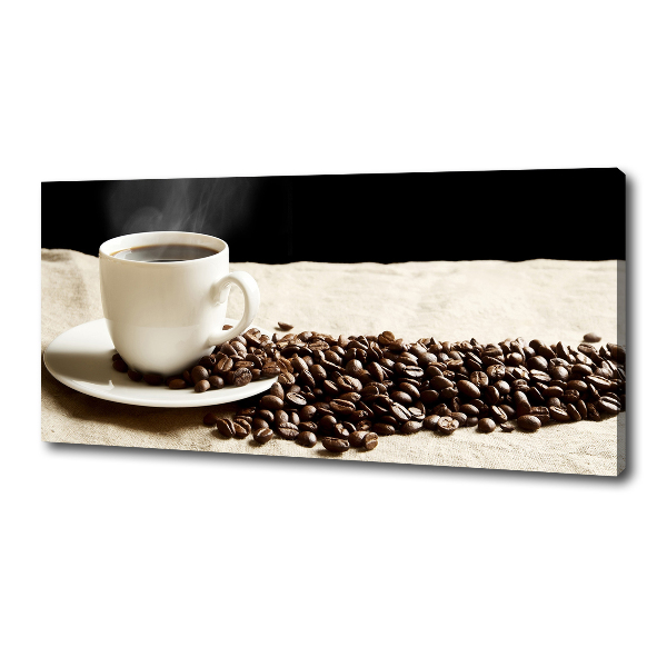 Cuadro canvas con impresión uv duradera horizontal Café aromático