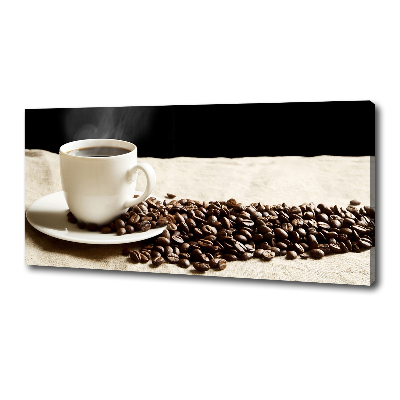 Cuadro canvas con impresión uv duradera horizontal Café aromático