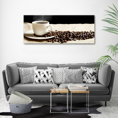 Cuadro canvas con impresión uv duradera horizontal Café aromático