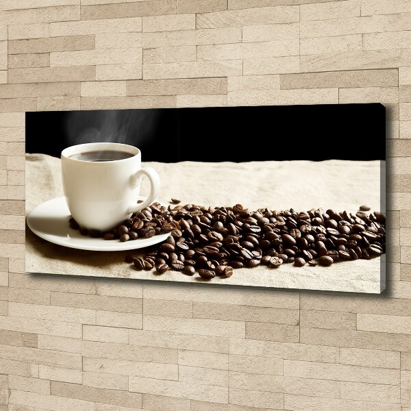 Cuadro canvas con impresión uv duradera horizontal Café aromático