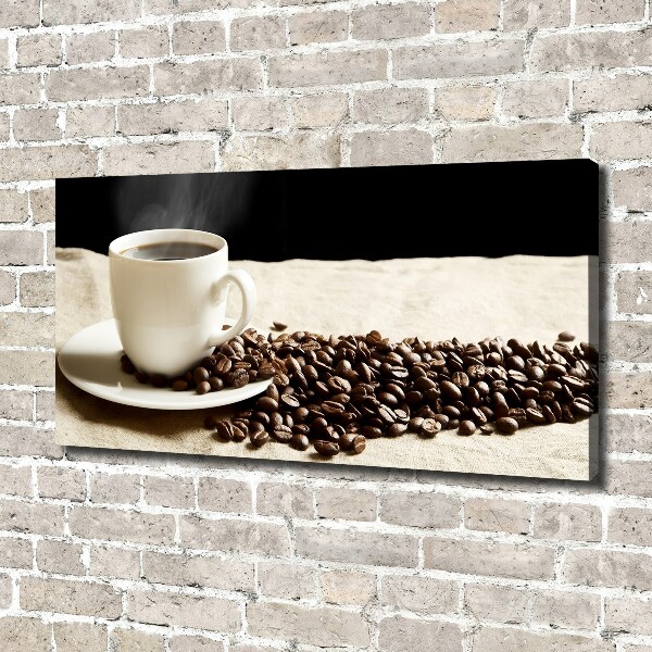 Cuadro canvas con impresión uv duradera horizontal Café aromático