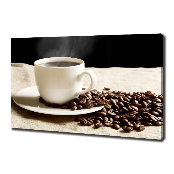 Cuadro canvas con impresión uv duradera horizontal Café aromático