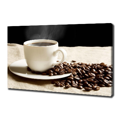 Cuadro canvas con impresión uv duradera horizontal Café aromático