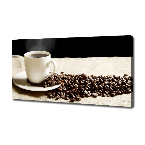 Cuadro canvas con impresión uv duradera horizontal Café aromático
