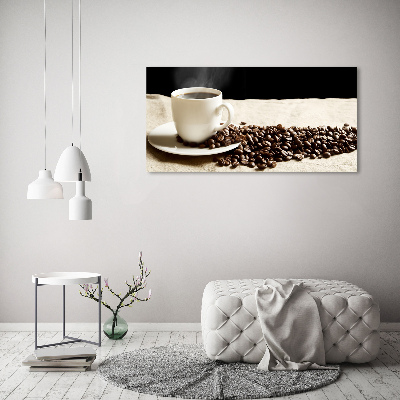 Cuadro canvas con impresión uv duradera horizontal Café aromático