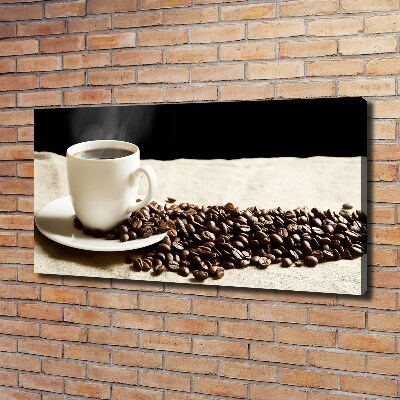 Cuadro canvas con impresión uv duradera horizontal Café aromático