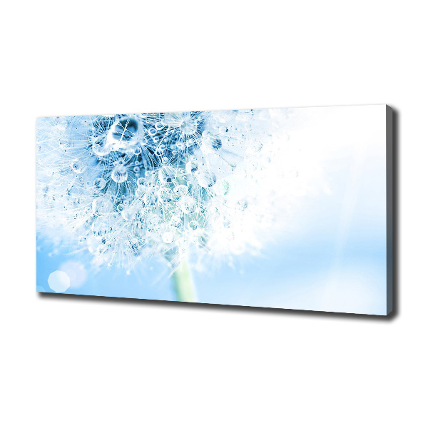Cuadro canvas moderno de gran formato horizontal Diente de león