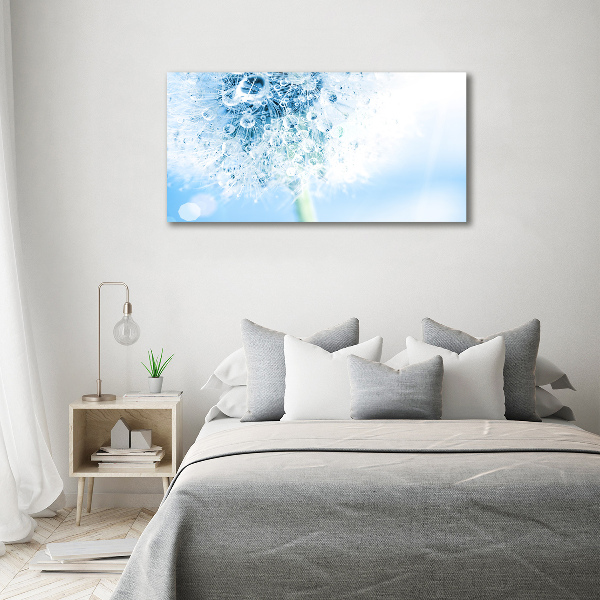 Cuadro canvas moderno de gran formato horizontal Diente de león