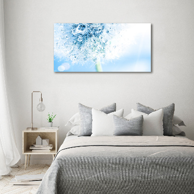 Cuadro canvas moderno de gran formato horizontal Diente de león