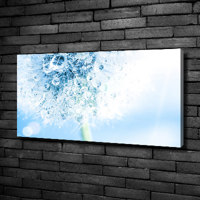 Cuadro canvas moderno de gran formato horizontal Diente de león