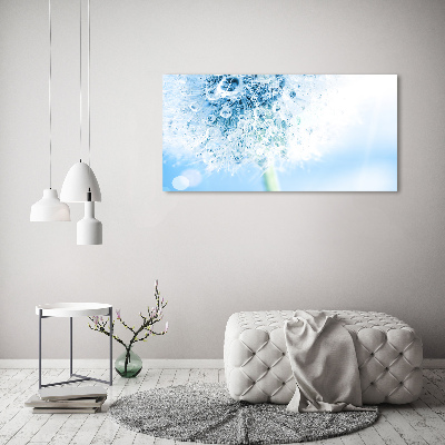 Cuadro canvas moderno de gran formato horizontal Diente de león