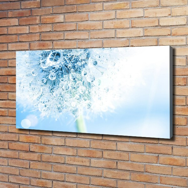 Cuadro canvas moderno de gran formato horizontal Diente de león