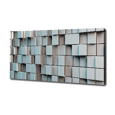 Foto obraz na płótnie Ściana sześciany