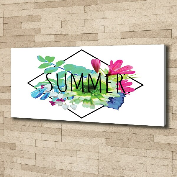 Cuadro canvas con impresión uv duradera horizontal Verano