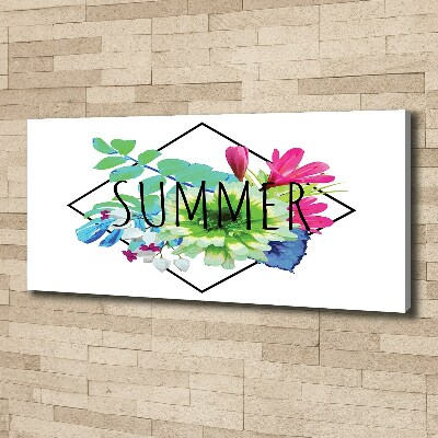 Cuadro canvas con impresión uv duradera horizontal Verano