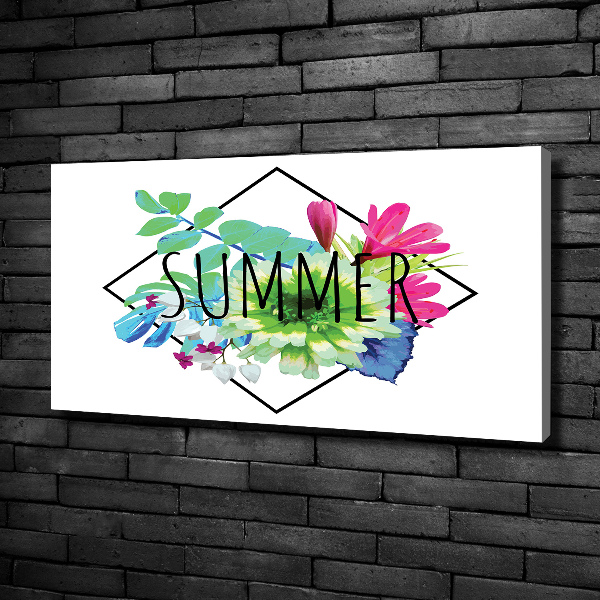 Cuadro canvas con impresión uv duradera horizontal Verano