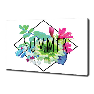 Cuadro canvas con impresión uv duradera horizontal Verano