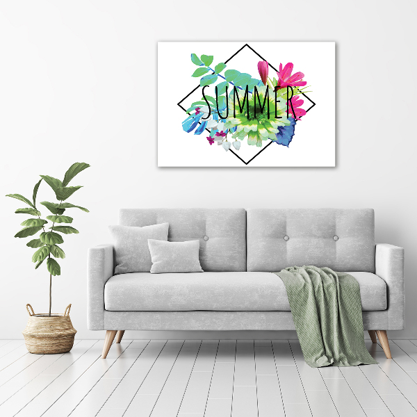 Cuadro canvas con impresión uv duradera horizontal Verano