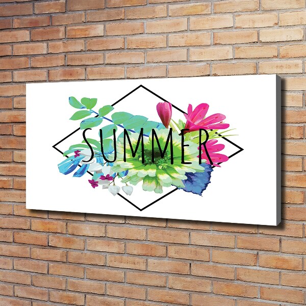 Cuadro canvas con impresión uv duradera horizontal Verano