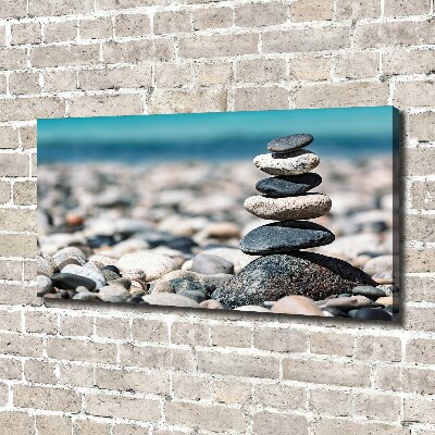 Foto en lienzo con acabado profesional horizontal Un montón de piedras
