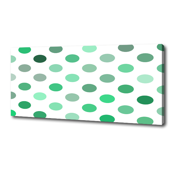 Foto en lienzo con acabado profesional horizontal Puntos verdes