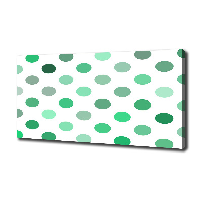Foto en lienzo con acabado profesional horizontal Puntos verdes