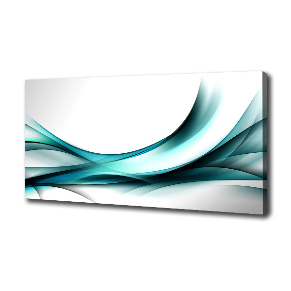 Cuadro canvas con impresión uv duradera horizontal Ondas abstractas