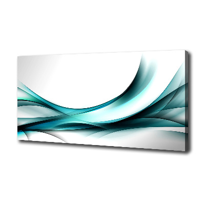 Cuadro canvas con impresión uv duradera horizontal Ondas abstractas