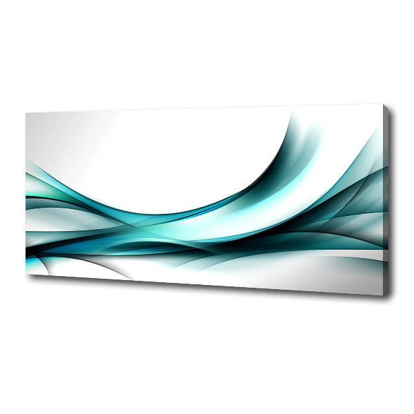 Cuadro canvas con impresión uv duradera horizontal Ondas abstractas