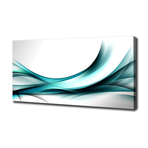 Cuadro canvas con impresión uv duradera horizontal Ondas abstractas