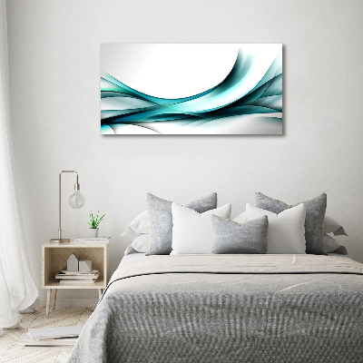 Cuadro canvas con impresión uv duradera horizontal Ondas abstractas