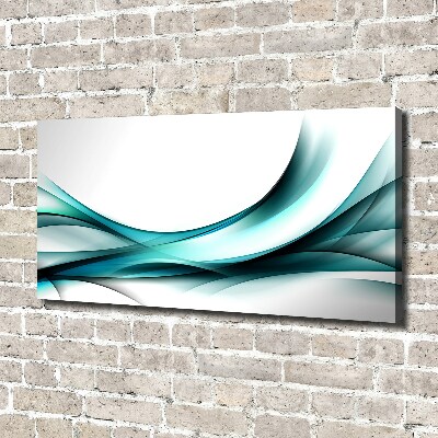 Cuadro canvas con impresión uv duradera horizontal Ondas abstractas