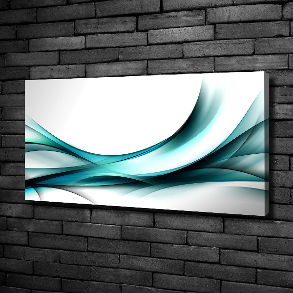 Cuadro canvas con impresión uv duradera horizontal Ondas abstractas