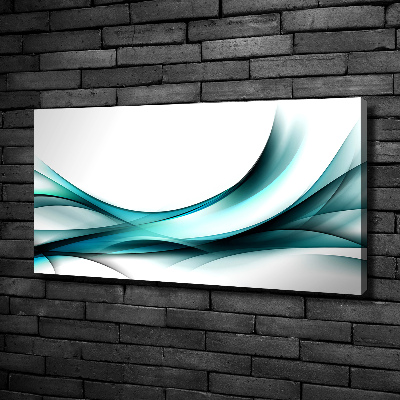 Cuadro canvas con impresión uv duradera horizontal Ondas abstractas