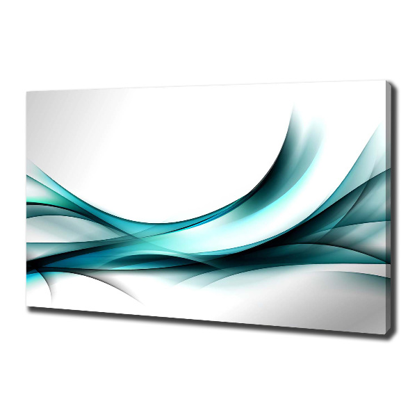Cuadro canvas con impresión uv duradera horizontal Ondas abstractas