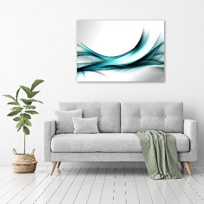 Cuadro canvas con impresión uv duradera horizontal Ondas abstractas