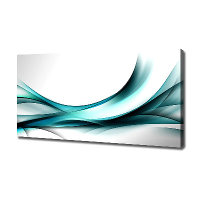 Cuadro canvas con impresión uv duradera horizontal Ondas abstractas